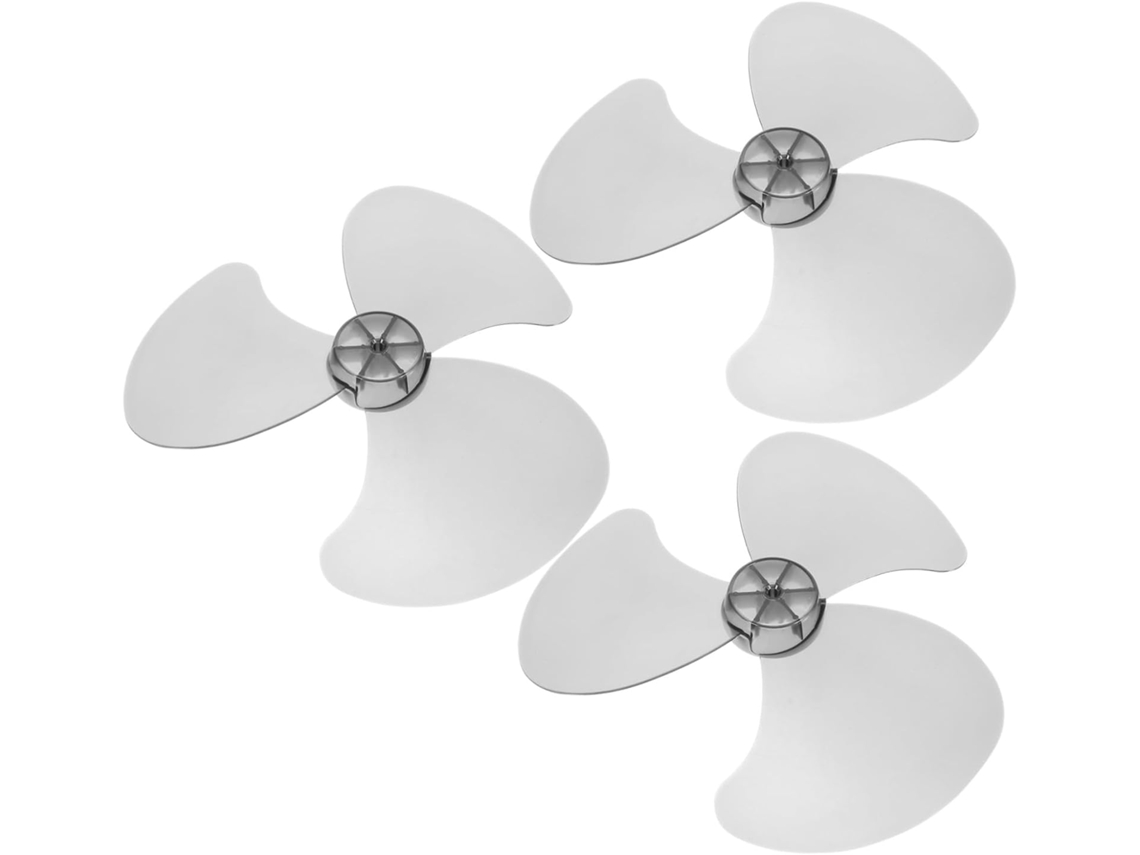 Conjunto De 3 Pás De Ventilador De Reposição De 16 Polegadas | Tampa Da Porca