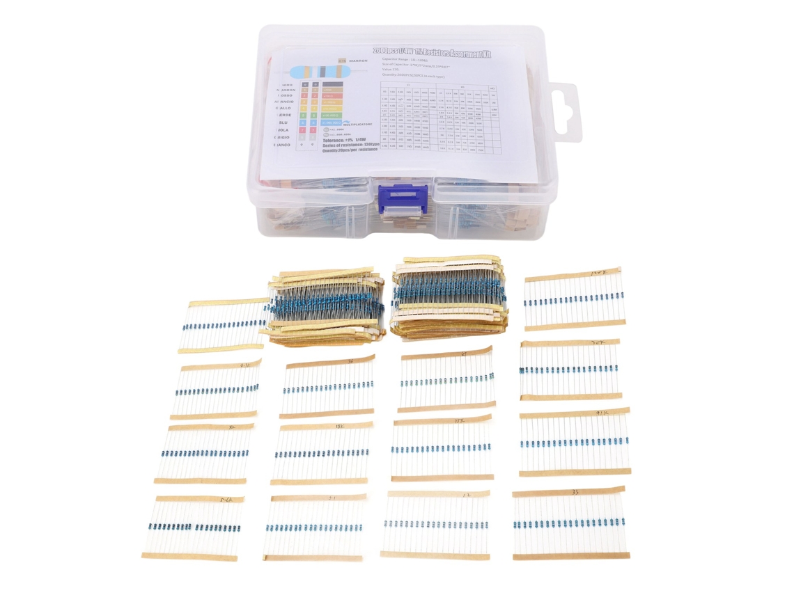 Kit de Resistências de Filme Metálico 2600 Peças S/MARCA