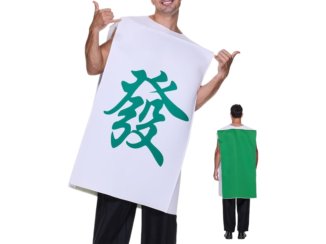 Fantasia De Halloween Fantasia Realista De Mahjong Roupa Divertida Para Pegadinhas Em Eventos De Vayotoy