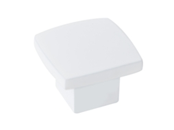Puxador para Móveis em Zamac 25x25 Mm de Diâmetro Pintura Branca Fosca Envelhecida Pacote com 36 Peças HARDWAREXCHANGE
