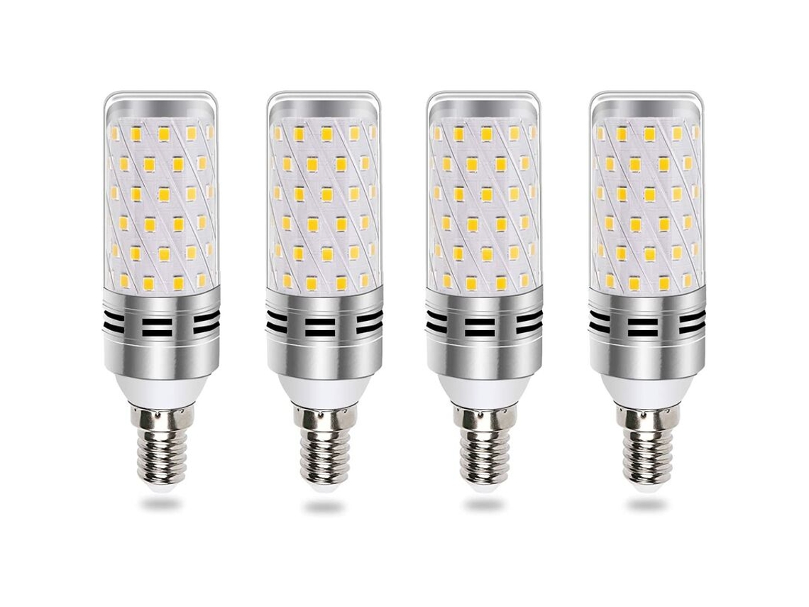 Peças De Luz Branca Listradas Em Alumínio Prateado E14 16w Luz Tricolor Inteligente, Para Sala De Estar Brilvibera (6000k)