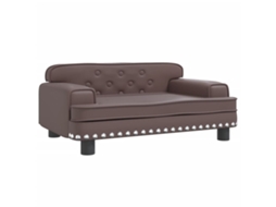 Kids Sofa, Kids Sofas Vidaxl Marrom Couro Artificial (70 X 45 X 30 Cm)