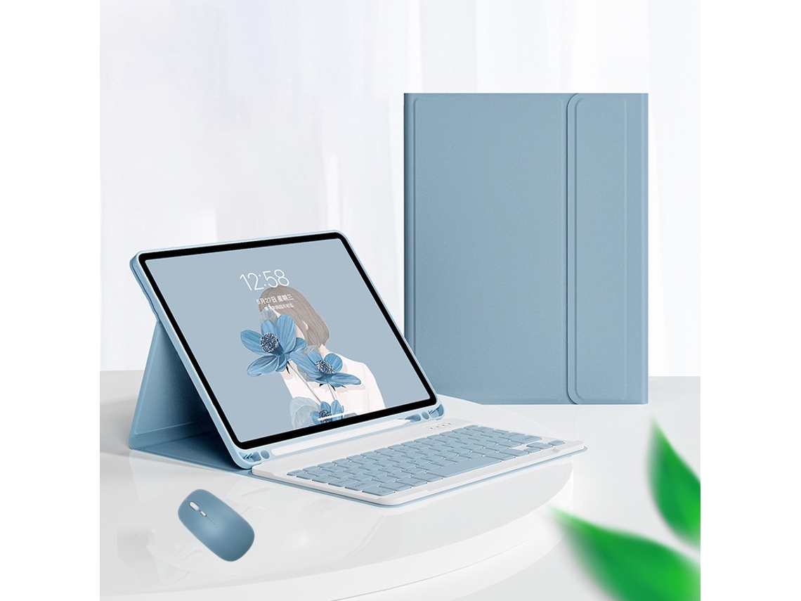 Lurelia Capa Com Teclado Bluetooth Para Ipad Mini 4 7.9 Com Suporte Para Caneta