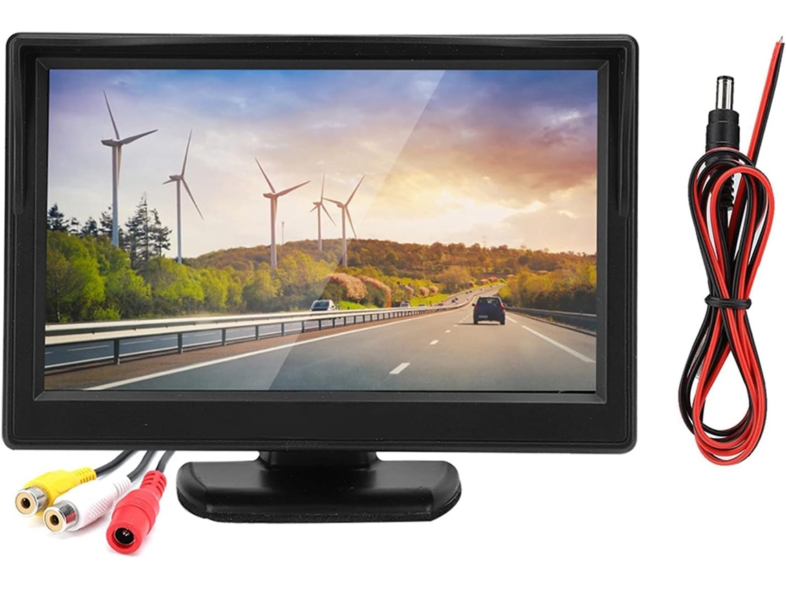 Monitor de Ré Lcd de Alta Resolução de 5 Polegadas para Carro SFUSHOS