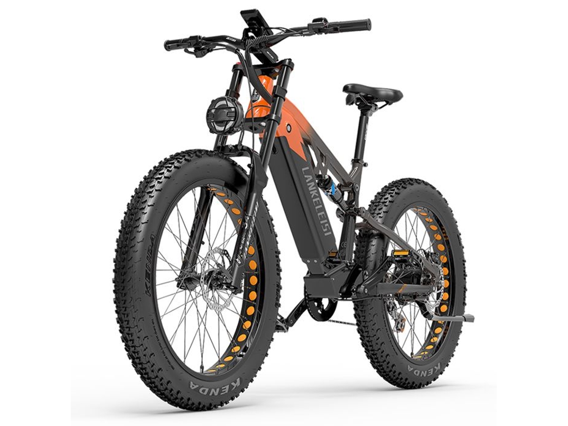 Bicicleta Elétrica Fat Tire Motor 750 W Bateria 48 V 20 Ah Pneus 26 4,0 Pol LANKELEISI