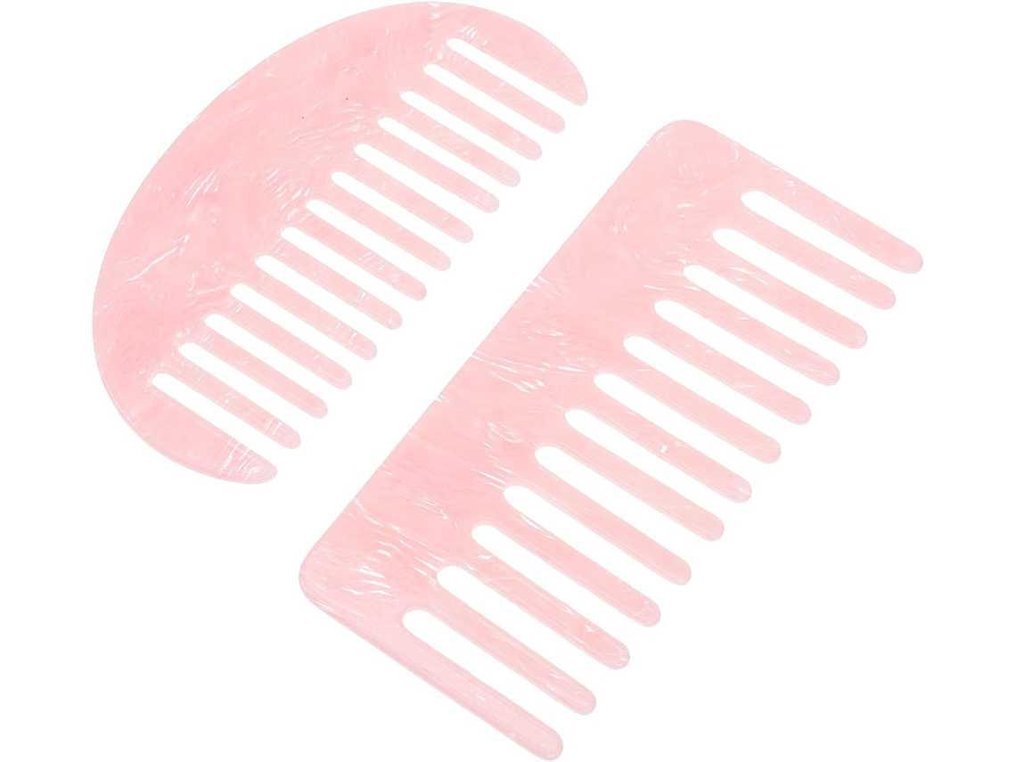 Presilhas laterais de acetato para cabelo, ideais para cabelos longos e finos, conjunto com 2 peças.