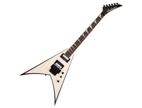 Jackson King V Js32 Electric Guitar White W/Black Bevels