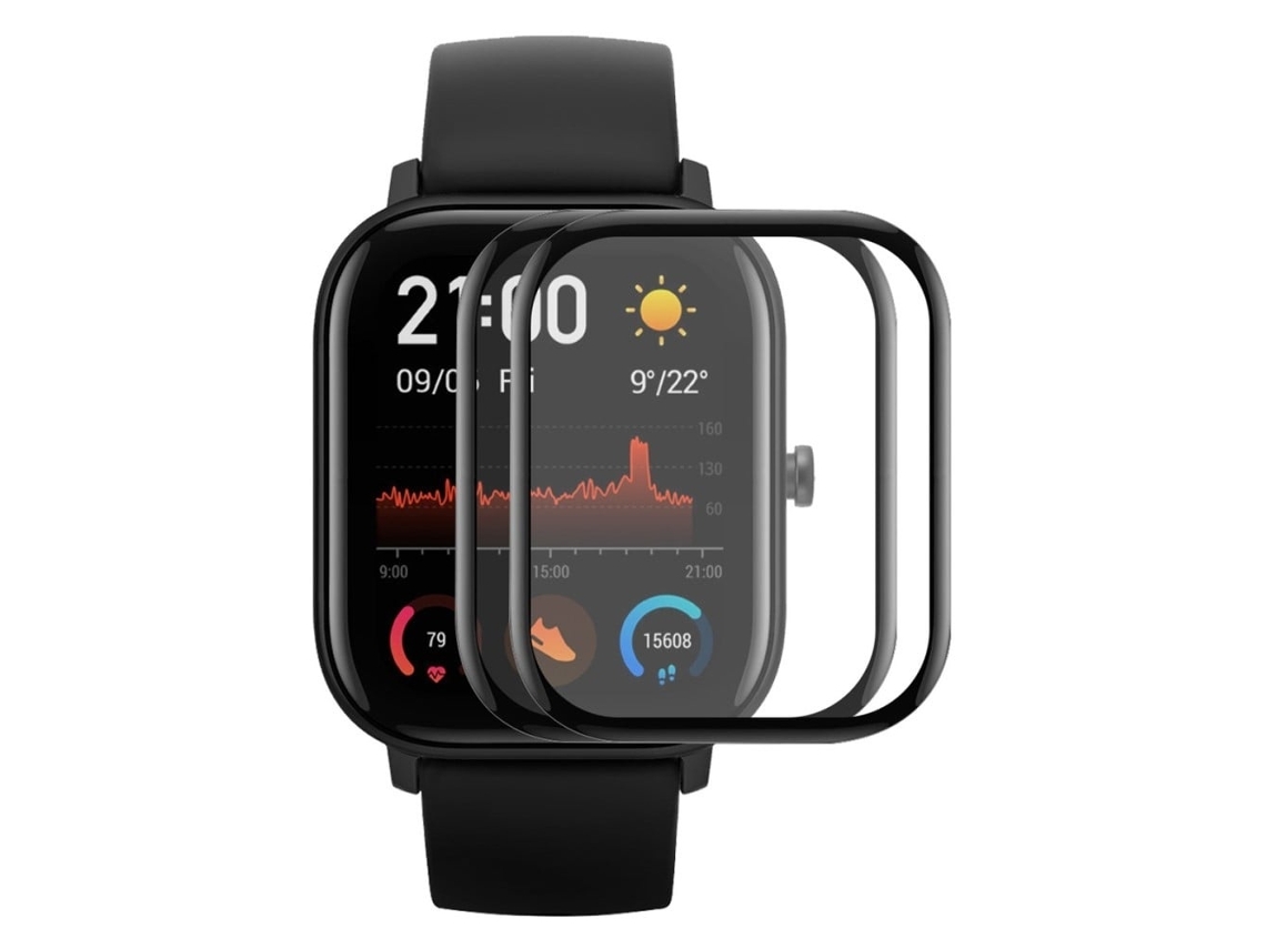 Lurelia Protetor De Ecrã Pmma Para Amazfit Gts 4, 2 Peças, Cobertura Total, Anti-riscos