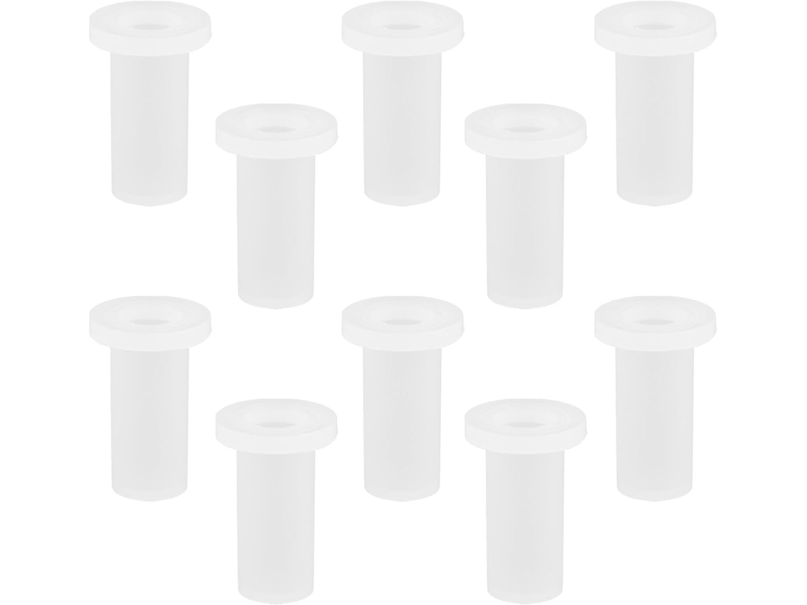Adorainbow 10 Peças Bucha De Dobradiça Plástico Para Porta Geladeira 7mm, Bucha De Dobradiça Inferior Resistente Ao