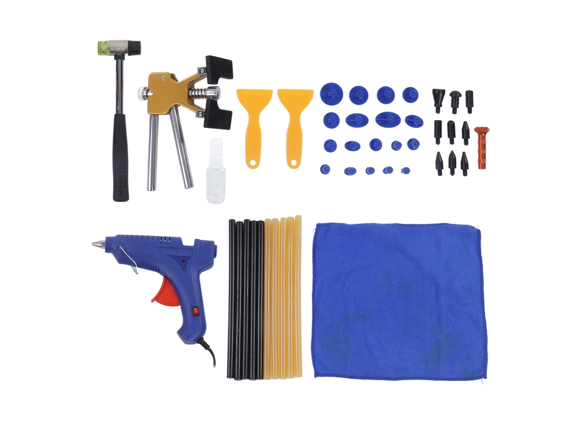 Laxiscreed Conjunto De 45 Ferramentas Para Reparação De Carro, Amassados E Reparos Multiuso 100-240v Eu