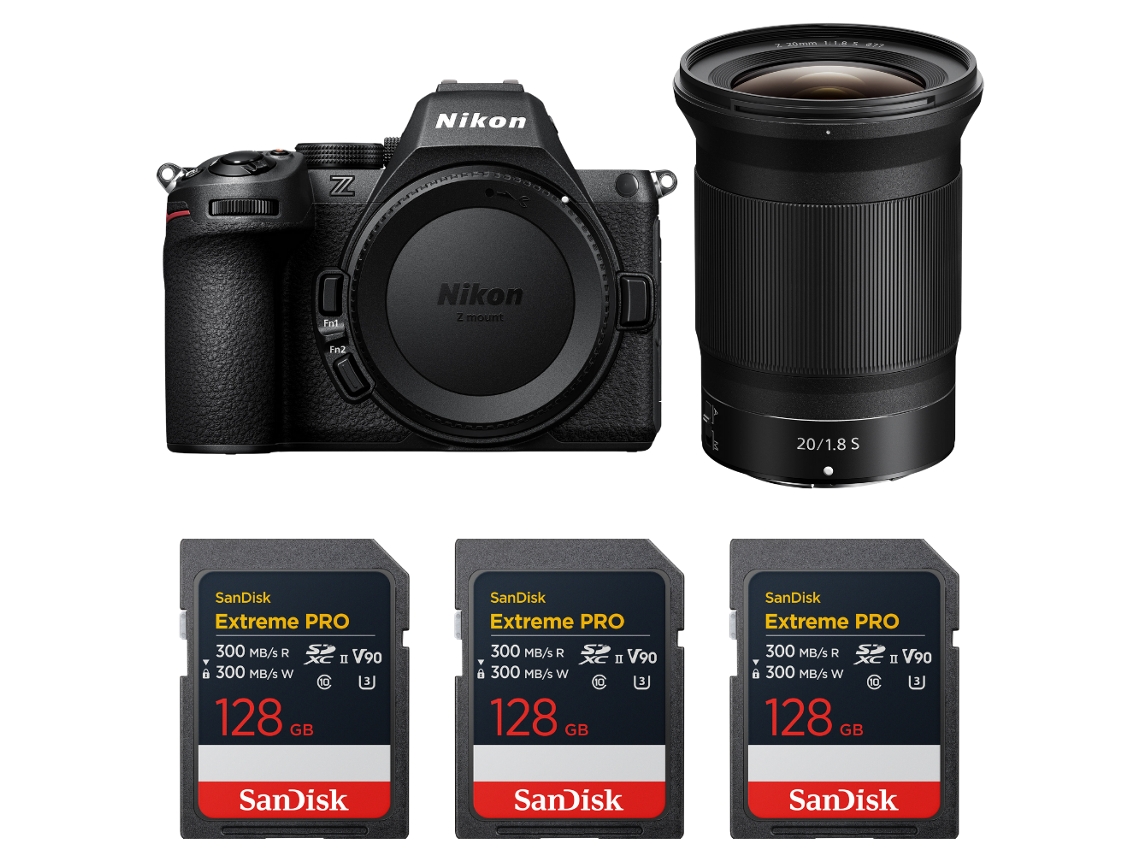 Z5 Ii + 20mm F/1.8 S + 3 Sandisk 128gb Extreme Pro Uhs ii Sdxc + Ebook “20 Dicas para Fotos Que Impressionam” NIKON