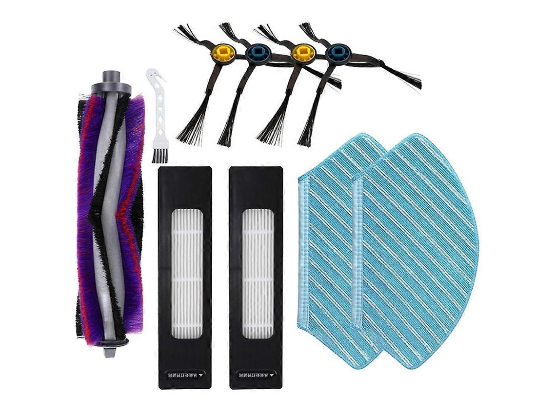 Conjunto De 10 Peças De Reposição Para Aspirador De Pó Midea M7 / M7 Pro / M7 Max / Eureka Ner700: Escova Lateral Principal, Filtro E Pano De Li_ptg