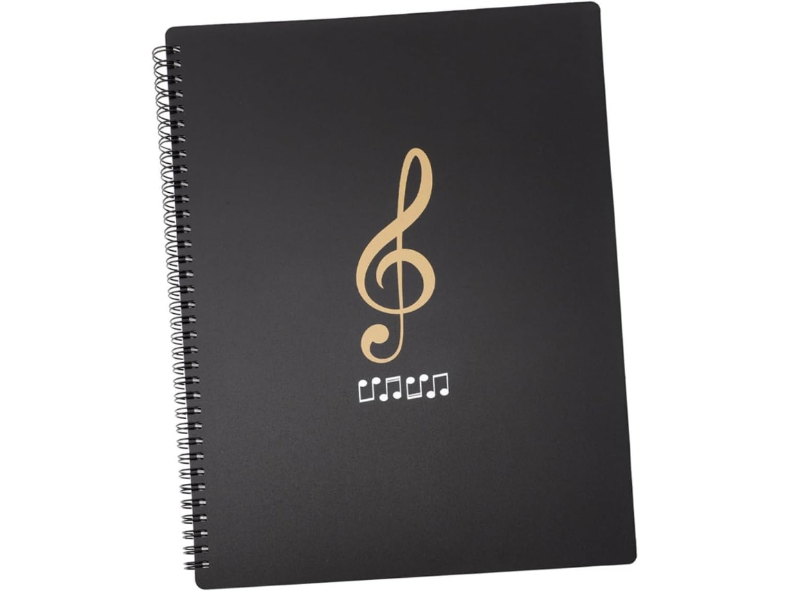 para de Música, 30 60 Organizador Documentos e Pasta Partituras A4, Capa Plástico Transparente Folhas, Lados, CHABERLU