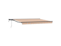 Conjunto 1 Toldo Manual Vidaxl Antracite Alumínio (5 X 3 M)