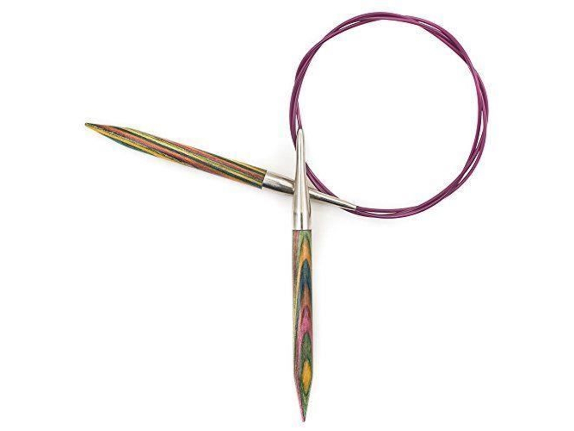 Agulha De Tricô Circular Em Madeira Knitpro 12 Mm/100 Cm