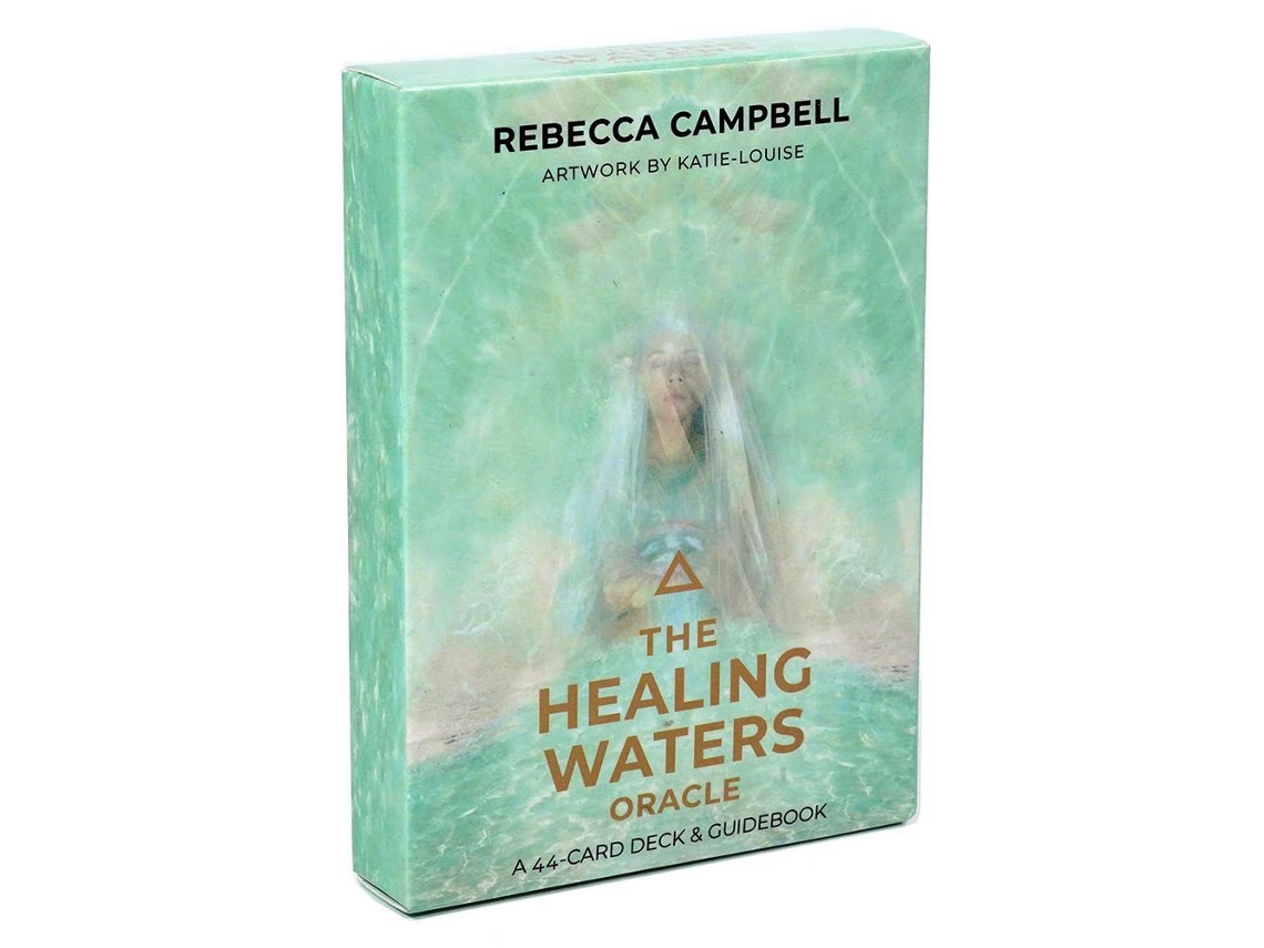 O Baralho Healing Water Oracle Cards, Com 44 Cartas No Estilo Tarô Impressas Em Papel Revestido, Inclui Um Livreto Eletrônico.