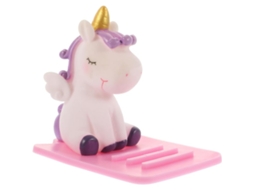 Suporte de mesa AQUAFORGE em formato de unicórnio, fofo e inovador, branco