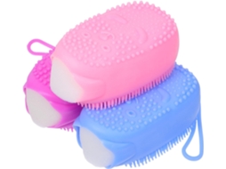 Lurelia Kit De 3 Buchas Vegetais De Banho De Cuidado Corporal, Dupla Face, Com Argola E Limpeza Profunda