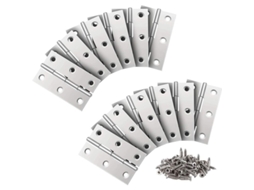 Conjunto De 24 Dobradiças Em Aço Inoxidável. Para Portas De 66 Mm. Tipo Piano Para Móveis, Armários, E Gavetas