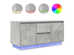 Móvel de Tv com Luzes Led Cinzento Cimento MAISON EXCLUSIVE (100x41x50 cm)