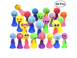 Ats 24 Peças de Bonecos Elfos Pequenos de Eva Saltarines Brinquedos de Mola para Crianças
