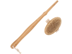 Escova De Banho Yardenfun Com Cabo Bambu Natural, Esfoliante E Massageadora Para Limpeza Profunda Melhora Da Circulação