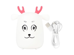 Rebe-lâmpada De Noite De Silicone Com Forma De Cervo Divertida Led Recarregável Usb Para Quarto E Lar