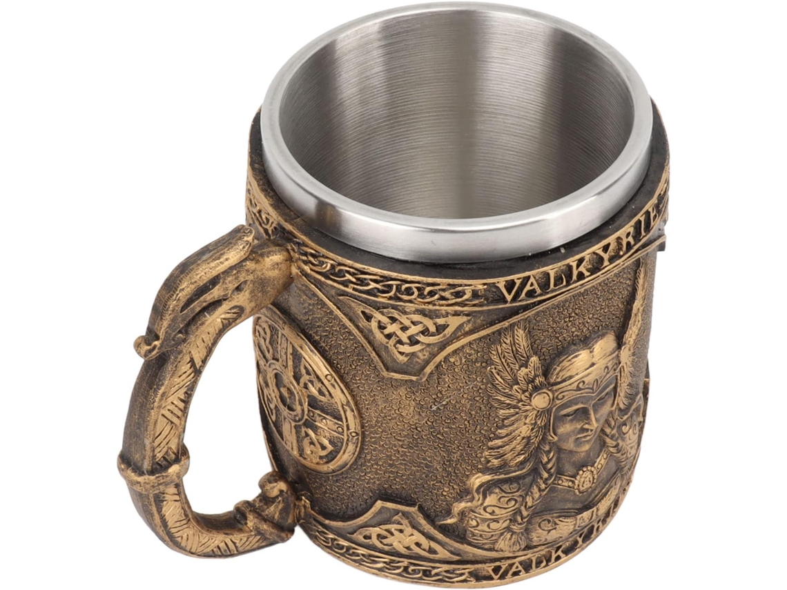 Caneca De Cerveja Em Aço Inoxidável E Resina, Dupla Camada, Resistente A Altas Temperaturas, Estampa Gokoco