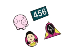 Conjunto De 4 Pins De Jogo De Lula 85545