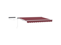 Conjunto 1 Toldo Retrátil Elétrico Vidaxl Branco Alumínio (3,5 X 2,5 M)