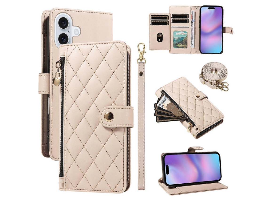 Capa Carteira Com Alças, Estilo Macacão, Compatível Com Iphone 17 - Verde Claro - Multicolorida