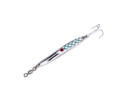 Isca Artificial De Metal Com Sequin Spoon Bait Jig Para Peixe Bass Prata 28g