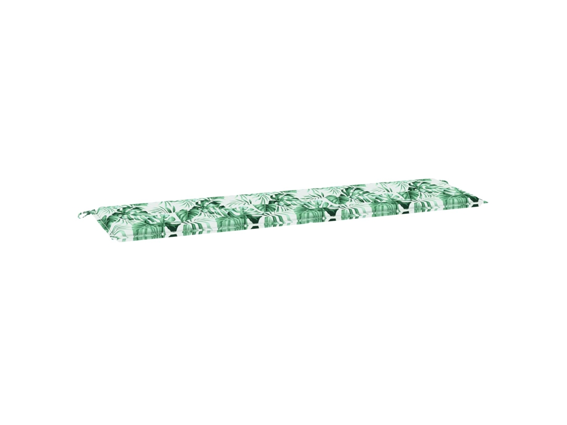 Vidaxl Almofada Para Banco Tecido Oxford Padrão De Folhas