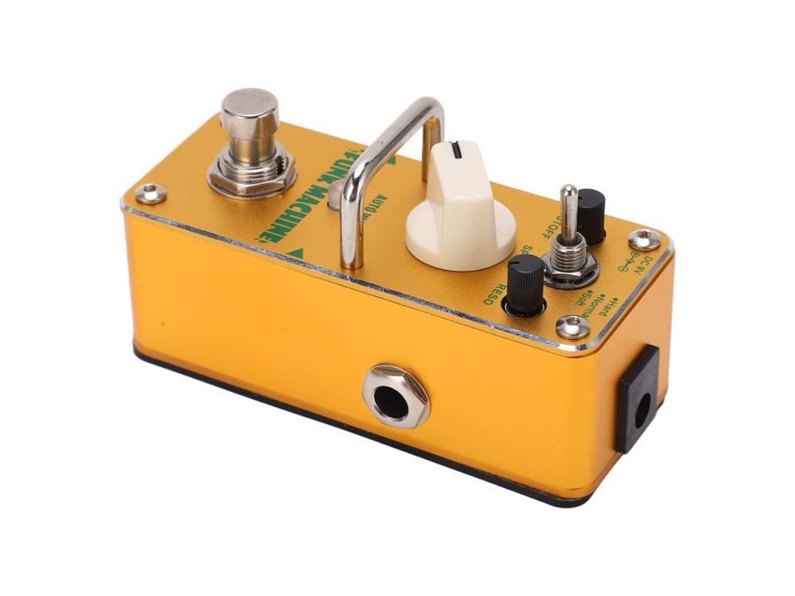 Pedal de Efeito Único Pedal de Guitarra Funk Machine Single Auto Wah True Bypass Instrumento Acessório