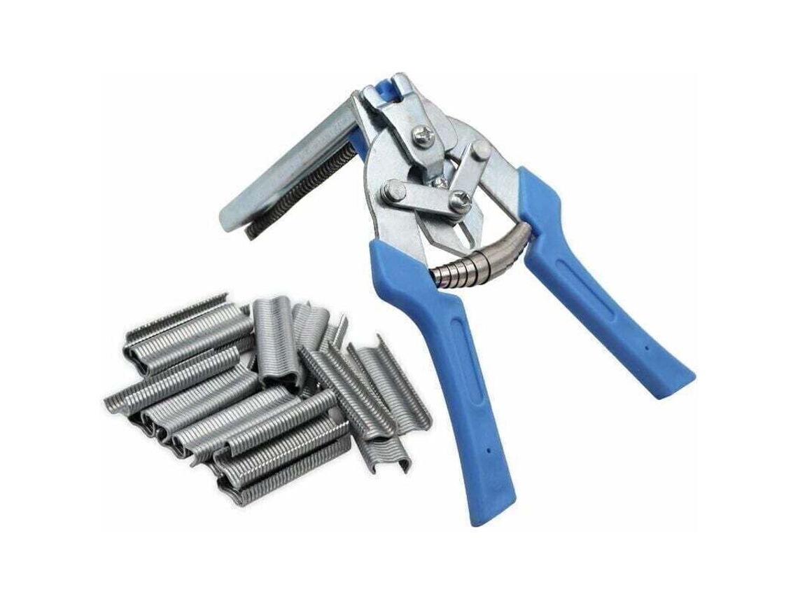 Alicate Para Anéis De Fixação Com 600 Grampos Instalação Cercas Arame Gaiolas Pássaros, Azul, Compatível Craftsman. -aquaforge