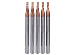 5pcs Fresa De Hélice Carbeto 4 Lamelas Revestimento Nano 1mm Cnc Milling Cutter Bit