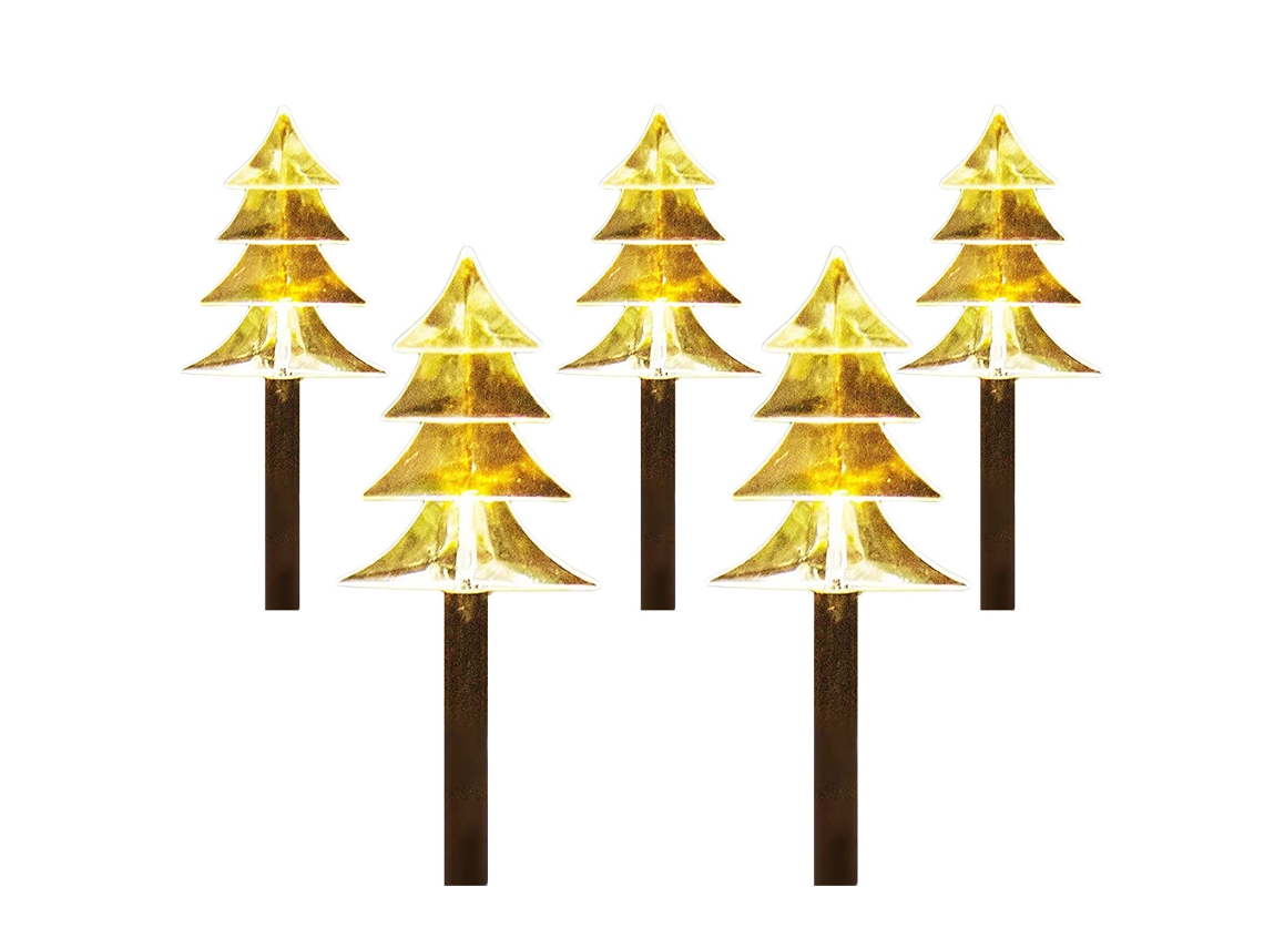 Luzes de Jardim Led Natal Pathway Impermeáveis com Design Fofo para Festivais e Casamentos