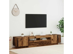 Vidaxl Móvel de Tv com Luzes Led Derivados de Madeira Madeira Velha