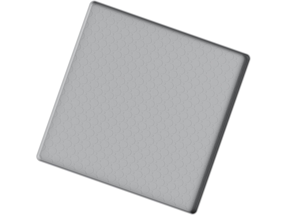 Tapete de silicone para geleia com borda elevada, tapete para colocar embalagens de geleia, protetor de piso, lavável.