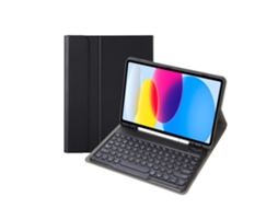 Capa Com Teclado Bluetooth Xiaomi Ipad 8 10.2 Com Teclas Redondas E Com Suporte Para Caneta
