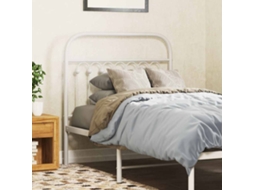 Vidaxl Cabeceira De Substituição 90 Cm Metal Branco