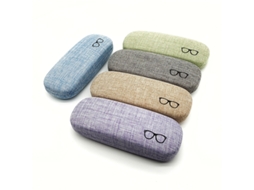 Estojo para Lentes em Lona de Linho, Protetora e 5 Panos de Limpeza para Lentes AQUAFORGE (5 Cores)