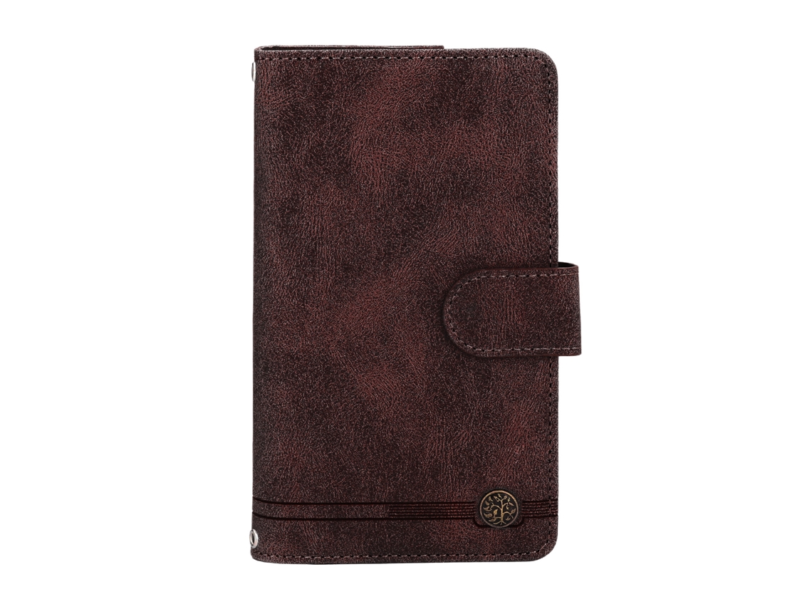 Capa Carteira para Samsung Galaxy S22 EOOCOO com Zíper em couro PU