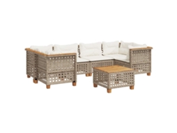 Garden Sofa Set, Garden Sofa Sets Vidaxl Bege Rattan / Vime (n/a)