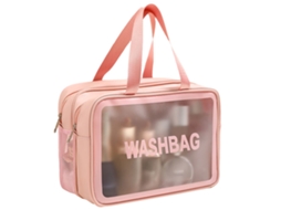 Bolsa de Maquiagem Transparente em Pvc Impermeável Grande Organizador de Viagem NEVEANCE