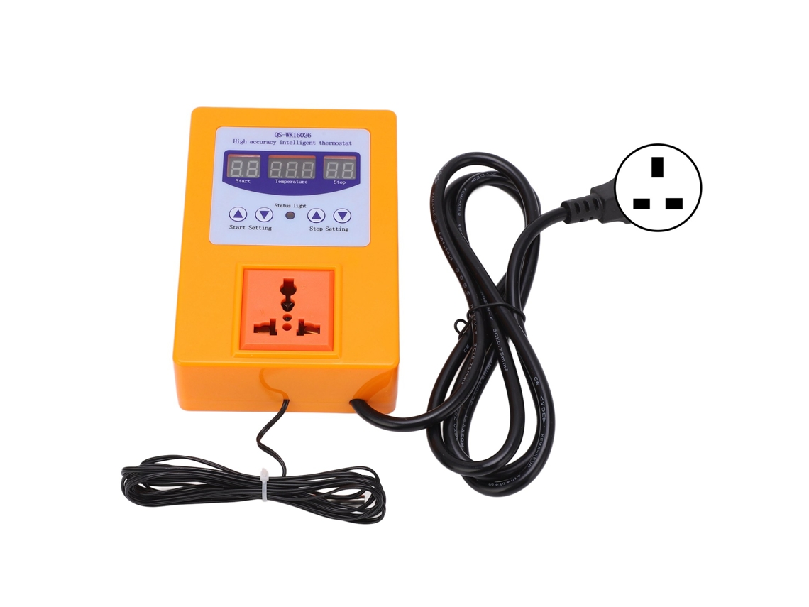Controlador de Temperatura Digital S/MARCA com Interruptor 110‑240v