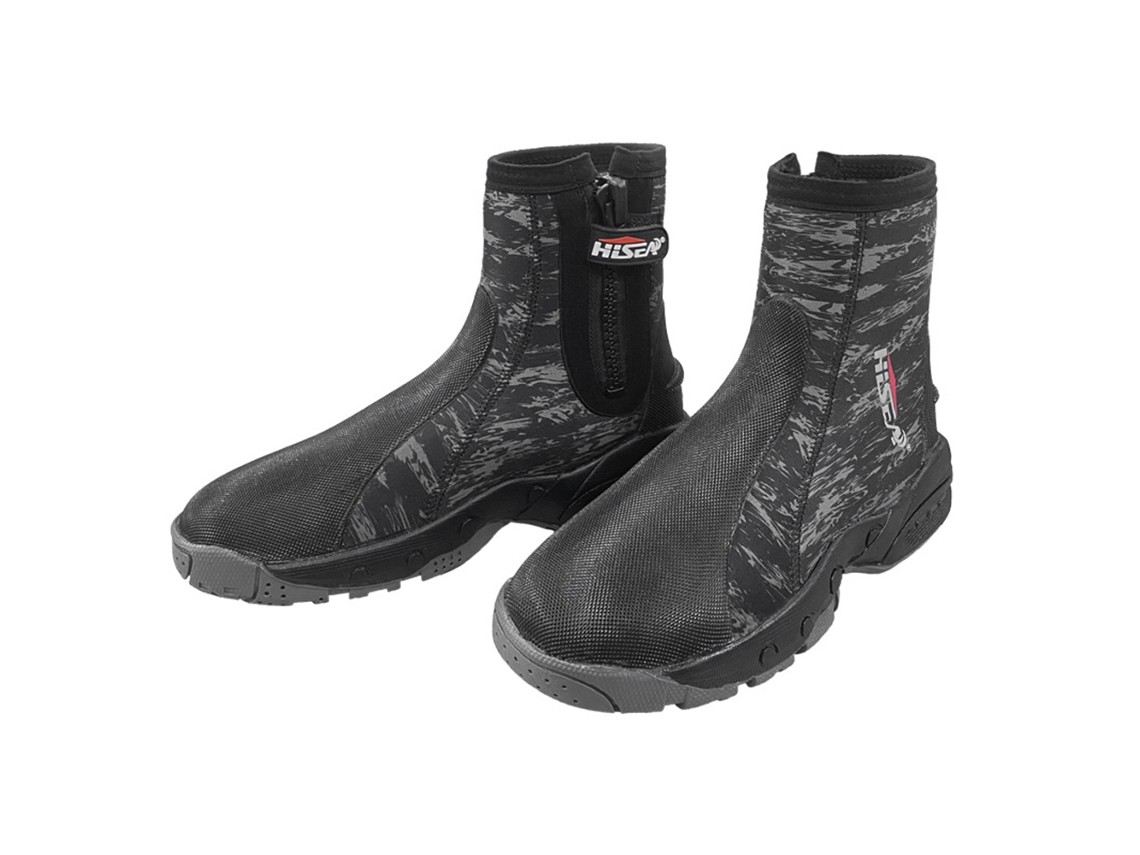 Botas Mergulho Neoprene 15mm Antiderrapantes Zíper Lateral