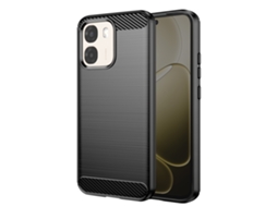Capa Para Oppo A6 Efeito Carbono Proteção Flexível Antichoque