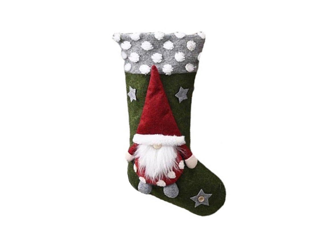 Laxiscreed Gorro De Natal De Lã Com Saco Presente E Decoração Para Árvore De Natal