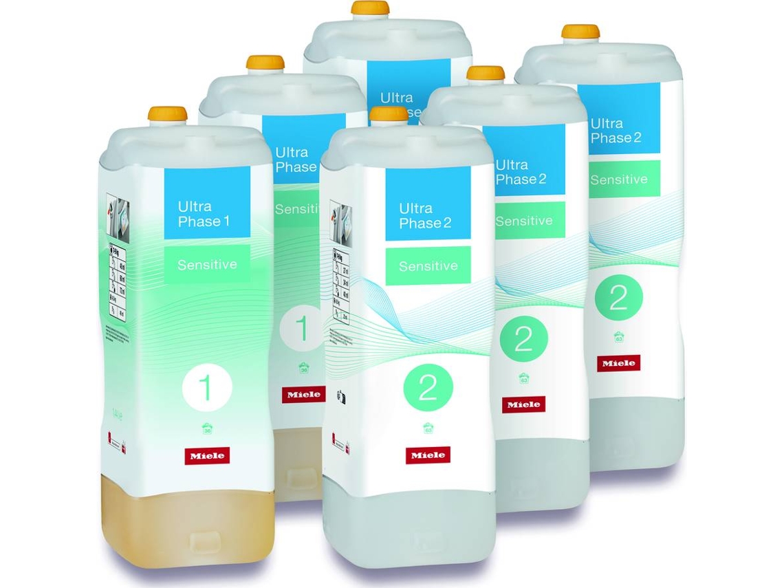 Conjunto Detergentes de Roupa MIELE 3 x UltraPhase 1 e 3 x UltraPhase 2